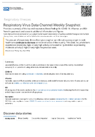 Respiratory Virus Data Channel Weekly Snapshot