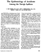 The Epidemiology Of Accidents Among The Navajo Indians