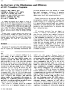 An Overview Of The Effectiveness And Efficiency Of HIV Prevention Programs