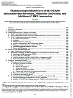 Pharmacological Inhibition of the NLRP3 Inflammasome Structure Molecular Activation and InhibitorNLRP3 Interaction