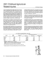 2001 Childhood AgriculturalRelated Injuries 2006