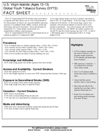 2000 US Virgin Islands Ages 1315 Global Youth Tobacco Survey GYTS Fact Sheet