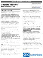 Cholera Vaccine What You Need to Know 2025