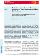 Corticosterone primes the neuroinflammatory response to DFP in mice potential animal model of Gulf War Illness