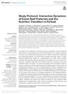 Study Protocol Interactive Dynamics of Coral Reef Fisheries and the Nutrition Transition in Kiribati