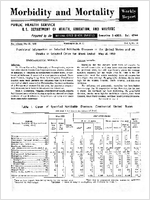 Morbidity and Mortality Weekly Report For release May 22 1959 Vol 8 No 19