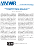 Identification of and Surveillance for the SARSCoV2 Variants B1427 and B1429  Colorado JanuaryMarch 2021