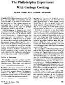 The Philadelphia experiment with garbage cooking