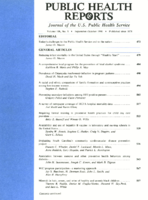 Public Health Reports  v 106  no 5  cover