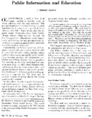 Public information and education