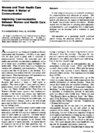 Improving communication between women and health care providers