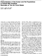 Characteristics of the human and pet populations in animal bite incidents recorded at two Air Force bases