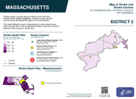 MA Congressional District 05 Stroke and Stroke Centers Map 119th Congress