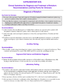 Clinical Guidelines for Diagnosis and Treatment of Botulism 2021 Supplementary Box Clinical Guidelines for Diagnosis and Treatment of Botulism Recommendations and Key Points for Clinicians