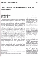 Chest Illnesses and the Decline of FEV1 in Steelworkers