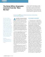 The home office ergonomic lessons from the new normal