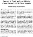 Analysis of crude and ageadjusted cancer death rates in West Virginia