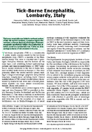 TickBorne Encephalitis Lombardy Italy