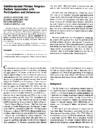 Cardiovascular Fitness Program Factors Associated With Participation And Adherence