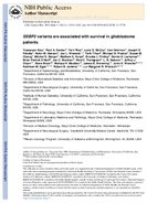 SSBP2 variants are associated with survival in glioblastoma patients