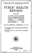Public Health Reports  v 43  no 33  cover