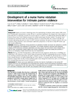 Development of a nurse home visitation intervention for intimate partner violence