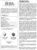 Public Health Reports  v 114 no 1  masthead