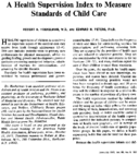 A health supervision index to measure standards of child care