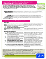 Maternity Practices in Infant Nutrition and Care in Pennsylvania  2009 mPINC Survey