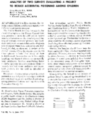 Analysis of two surveys evaluating a project to reduce accidental poisoning among children