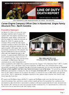 Career Engine Company Officer Dies in Abandoned SingleFamily Structure Fire  North Carolina