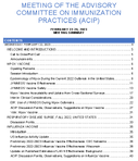 Meeting of the Advisory Committee on Immunization Practices ACIP FEBRUARY 2224 2023 MEETING SUMMARY