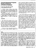 Worksite hypertension programs results of a survey of 424 California employers