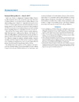 Announcement National Kidney Month  March 2017