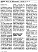 PUBLIC HEALTH PROGRAMS AND PRACTICES