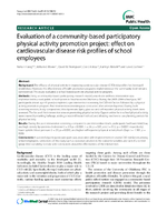 Evaluation of a communitybased participatory physical activity promotion project effect on cardiovascular disease risk profiles of school employees