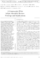 A communitywide infant mortality review findings and implications