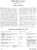 Public health awards