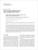 Excess Frequent Insufficient Sleep in American IndiansAlaska Natives