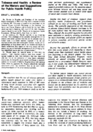 Tobacco And Health A Review Of The History And Suggestions For Public Health Policy