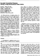 Sexually transmitted diseases among young heterosexual urban adults