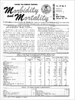 Morbidity and Mortality Weekly Report Vol 20 No 4 week ending January 30 1971