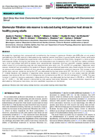 Glomerular filtration rate reserve is reduced during mild passive heat stress in healthy young adults