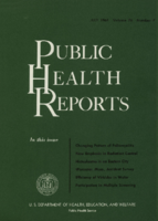Public Health Reports  v 76 no 7 July 1961  cover