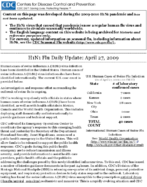 H1N1 Flu Daily Update April 27 2009