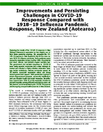 Improvements and Persisting Challenges in COVID19 Response Compared with 191819 Influenza Pandemic Response New Zealand Aotearoa