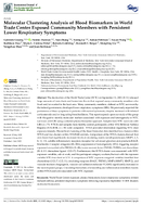 Molecular clustering analysis of blood biomarkers in World Trade Center exposed community members with persistent lower respiratory symptoms
