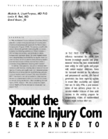Should The Vaccine Injury Compensation Program Be Expanded To Cover Adults
