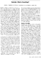 Suicide Whos Counting