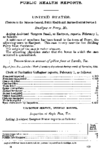 Public Health Reports  v 20 no 6  February 10 1905